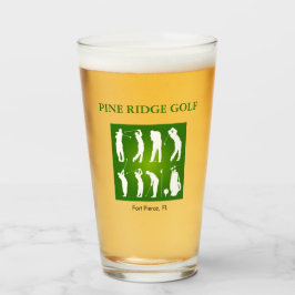 Personalisierter Golfplatz Glass Tumbler