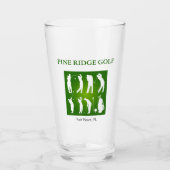 Personalisierter Golfplatz Glass Tumbler (Vorderseite)