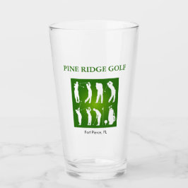 Personalisierter Golfplatz Glass Tumbler
