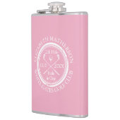 Personalisierter Golfplatz in einem weiblichen Ros Flachmann (Links)