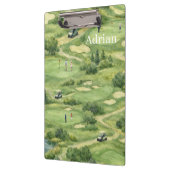 Personalisierter Golfplatz Klemmbrett (Links)