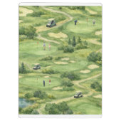Personalisierter Golfplatz Klemmbrett (Rückseite)
