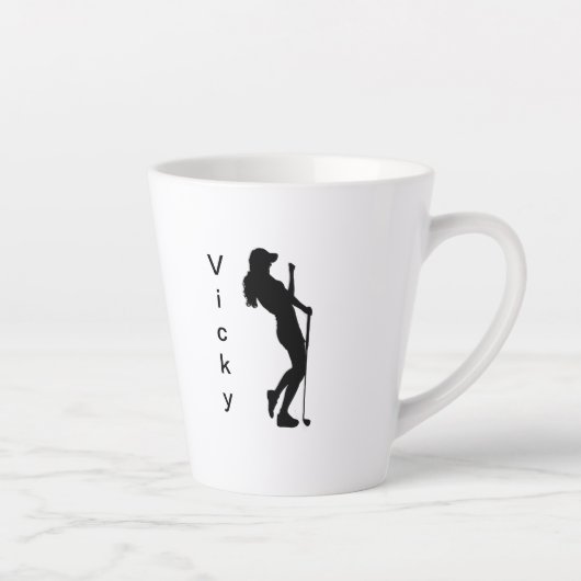 Personalisierter Golfplatz Milchtasse (Rechts)