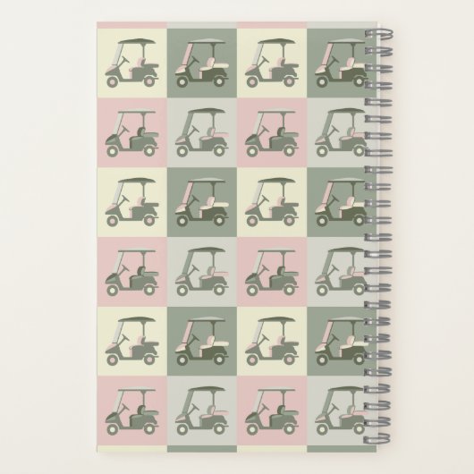 Personalisierter Golfplatz Notizblock (Rückseite)