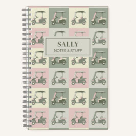 Personalisierter Golfplatz Notizblock