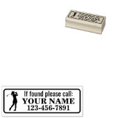 Personalisierter Golfschläger Gummistempel (Stempel)
