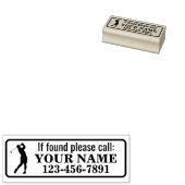 Personalisierter Golfschläger Gummistempel (Stempel)
