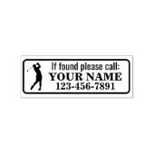 Personalisierter Golfschläger Gummistempel (Prägung)
