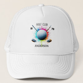Personalisierter Golfschläger Name Classic Mütze 2