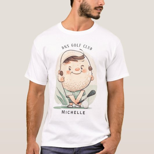 Personalisierter Golfschläger Name Classic T-Shirt (Vorderseite)