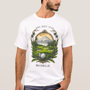 Personalisierter Golfschläger-Name Klassisch T-Shirt