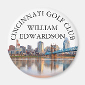 Personalisierter Golfschlägername Cincinnati Skyli Magnet (Vorne)