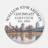 Personalisierter Golfschlägername Cincinnati Skyli Magnet (Vorne)