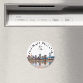 Personalisierter Golfschlägername Cincinnati Skyli Magnet (In Situ (Geschirrspüler))