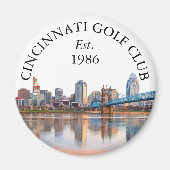 Personalisierter Golfschlägername Cincinnati Skyli Magnet (Vorne)