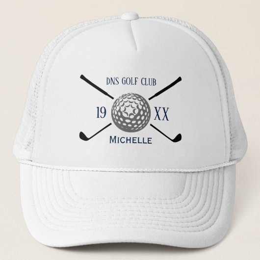 Personalisierter Golfschlägername Classic Truckerkappe (Vorderseite)