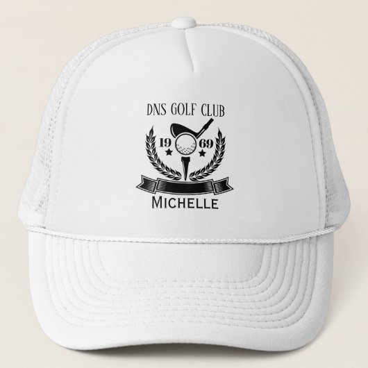 Personalisierter Golfschlägername Klassisch Truckerkappe (Vorderseite)
