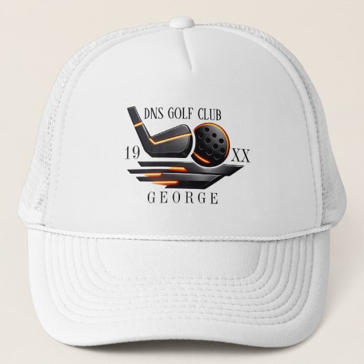 Personalisierter Golfschlägername Klassisch Truckerkappe (Vorderseite)