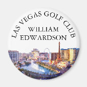 Personalisierter Golfschlägername Las Vegas Skylin Magnet (Vorne)