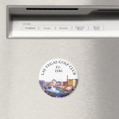 Personalisierter Golfschlägername Las Vegas Skylin Magnet (In Situ (Geschirrspüler))