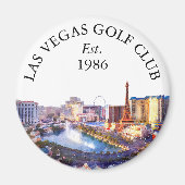 Personalisierter Golfschlägername Las Vegas Skylin Magnet (Vorne)