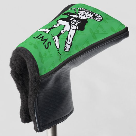 Personalisierter Golfspieler Cartoon Golf Headcover (3/4 Vorderseite)