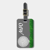 Personalisierter Golfspieler des Golfballs Gepäckanhänger (Vorderseite vertikal)