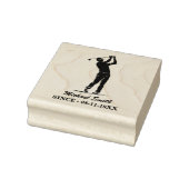 Personalisierter Golfspieler Golfer Golfspielen Gummistempel (Stempel)
