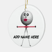 Personalisierter Golfstar Keramikornament (Links)
