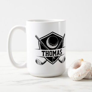 Personalisierter Golfwagen Kaffeetasse