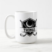 Personalisierter Golfwagen Kaffeetasse (Links)