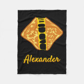 Personalisierter Gooey Grillkäse Sandwich Fleecedecke (Vorderseite)