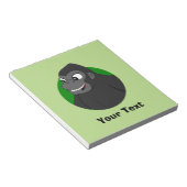 Personalisierter Gorilla Cartoon Notepad Notizblock (angewinkelt)
