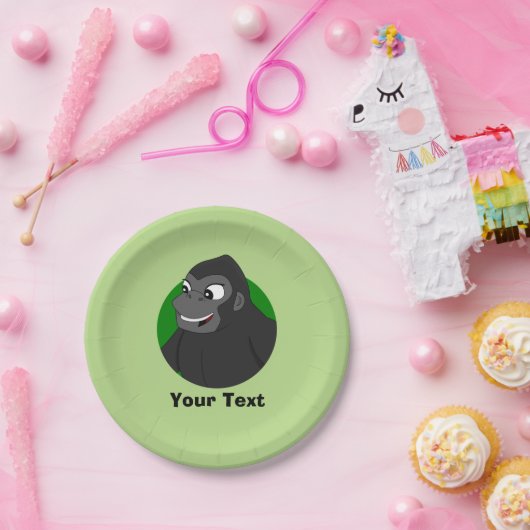 Personalisierter Gorilla Cartoon Paper Teller (Party)