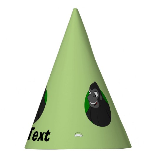 Personalisierter Gorilla Cartoon Party Hat Partyhütchen (Rechts)