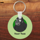 Personalisierter Gorilla Cartoon Schlüsselanhänger (Rückseite)
