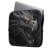 Personalisierter gotischer Drachenkopf Laptopschutzhülle (Vorderseite Links)