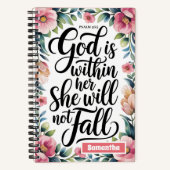 Personalisierter Gott ist in ihrem Christlichen Jo Notizblock (Vorderseite)