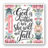 Personalisierter Gott ist in ihren Christlichen Fr Aufkleber (Vorderseite)