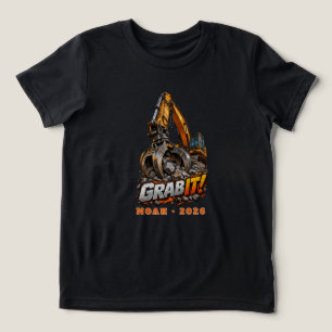 Personalisierter Grab It Robuster Bagger Tri-Blend Shirt