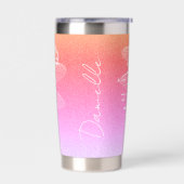 Personalisierter Gradient der Libelle Thermobecher (Links)