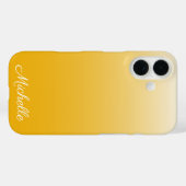 Personalisierter Gradient Ober gelb Case-Mate iPhone Hülle (Rückseite (Horizontal))