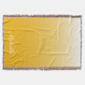 Personalisierter Gradient Ober gelb Decke (Vorderseite)