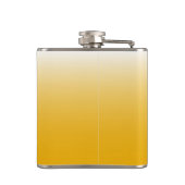 Personalisierter Gradient Ober gelb Flachmann (Rückseite)