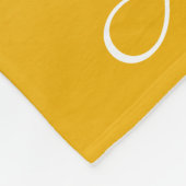 Personalisierter Gradient Ober gelb Fleecedecke (Ecke)