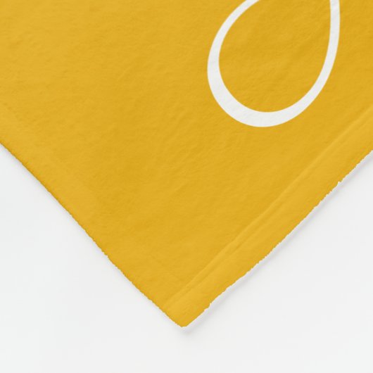 Personalisierter Gradient Ober gelb Fleecedecke (Ecke)