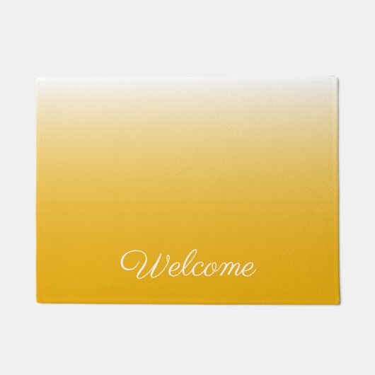 Personalisierter Gradient Ober gelb Fußmatte (Vorderseite)