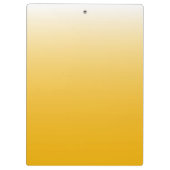 Personalisierter Gradient Ober gelb Klemmbrett (Rückseite)