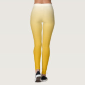 Personalisierter Gradient Ober gelb Leggings (Rückseite)