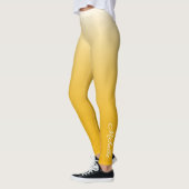 Personalisierter Gradient Ober gelb Leggings (Links)